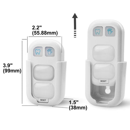 Timer for Kids Battery Powered Tooth Brush Timer, Bathroom Hand Washing Timers with LED Color Light Great Gift for Children and Teens Training Coach (2 Pack)
