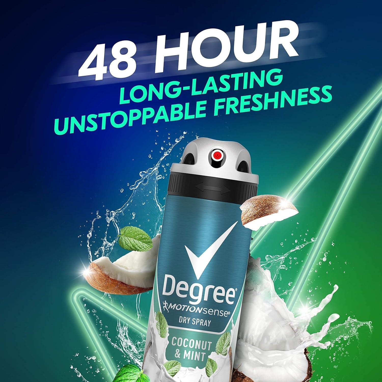 Degree Men Antiperspirant Deodorant Dry Spray Coconut & Mint 3 Count 72Hr Sweat and Odor Protection Degree for Men 3.8 Oz